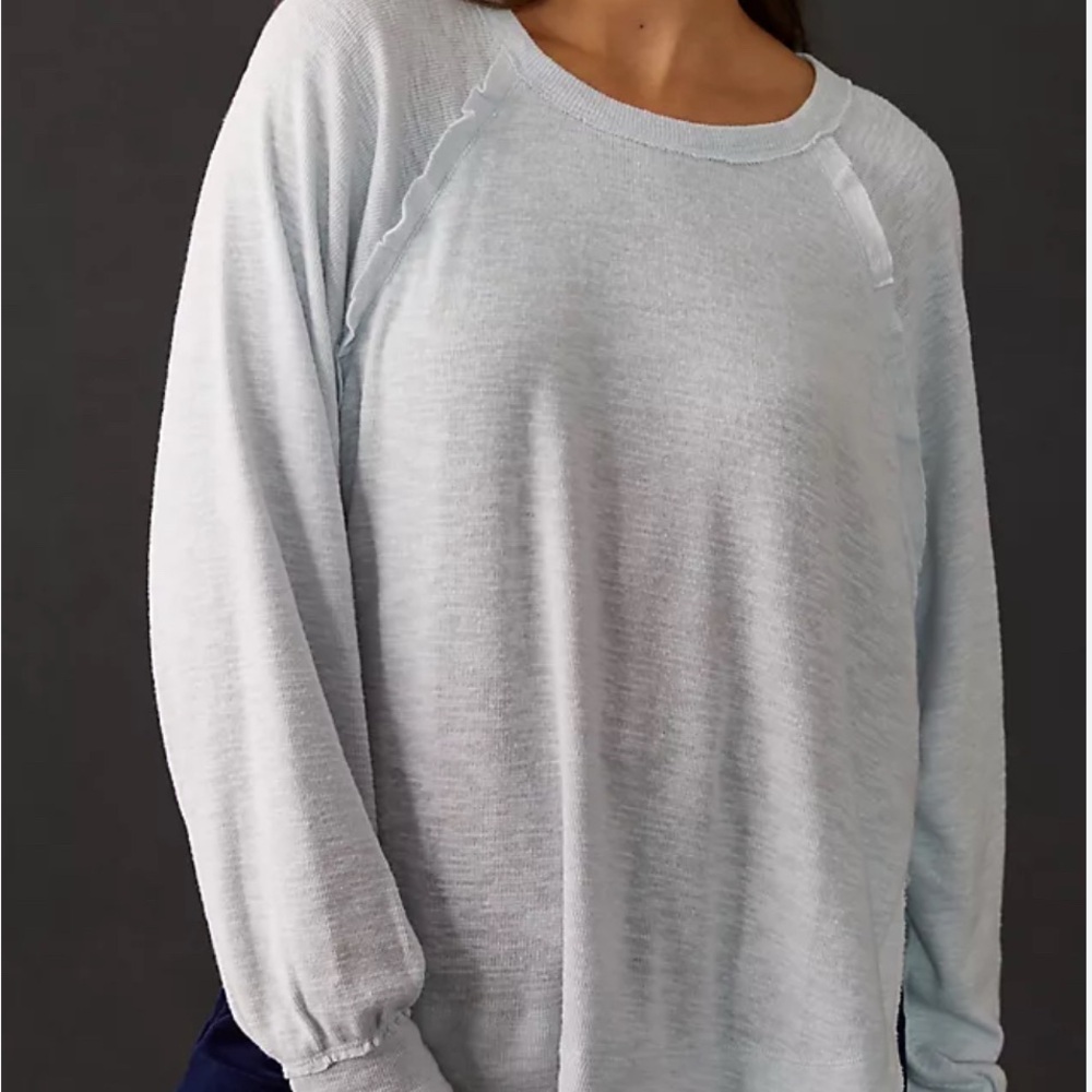 Anthropologie Soft Gray Sweatshirt
